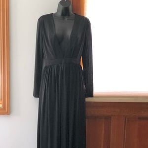 Beautiful black deep v-cut gown!